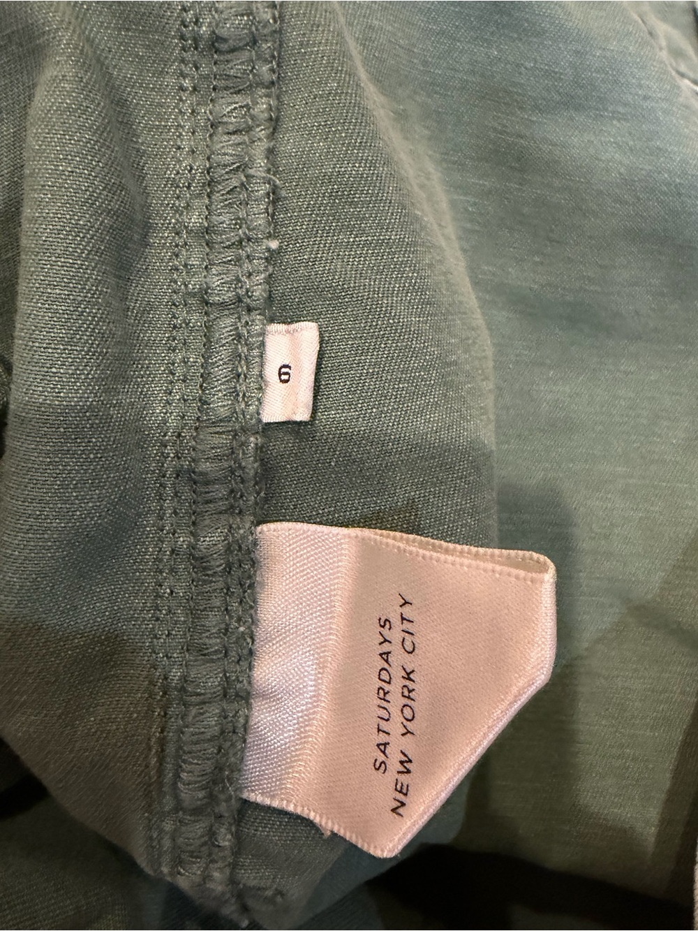 orSlow x Saturdays NYC Fatigue Pants Women’s Size 6 Green Made in Japan - Picture 10 of 10